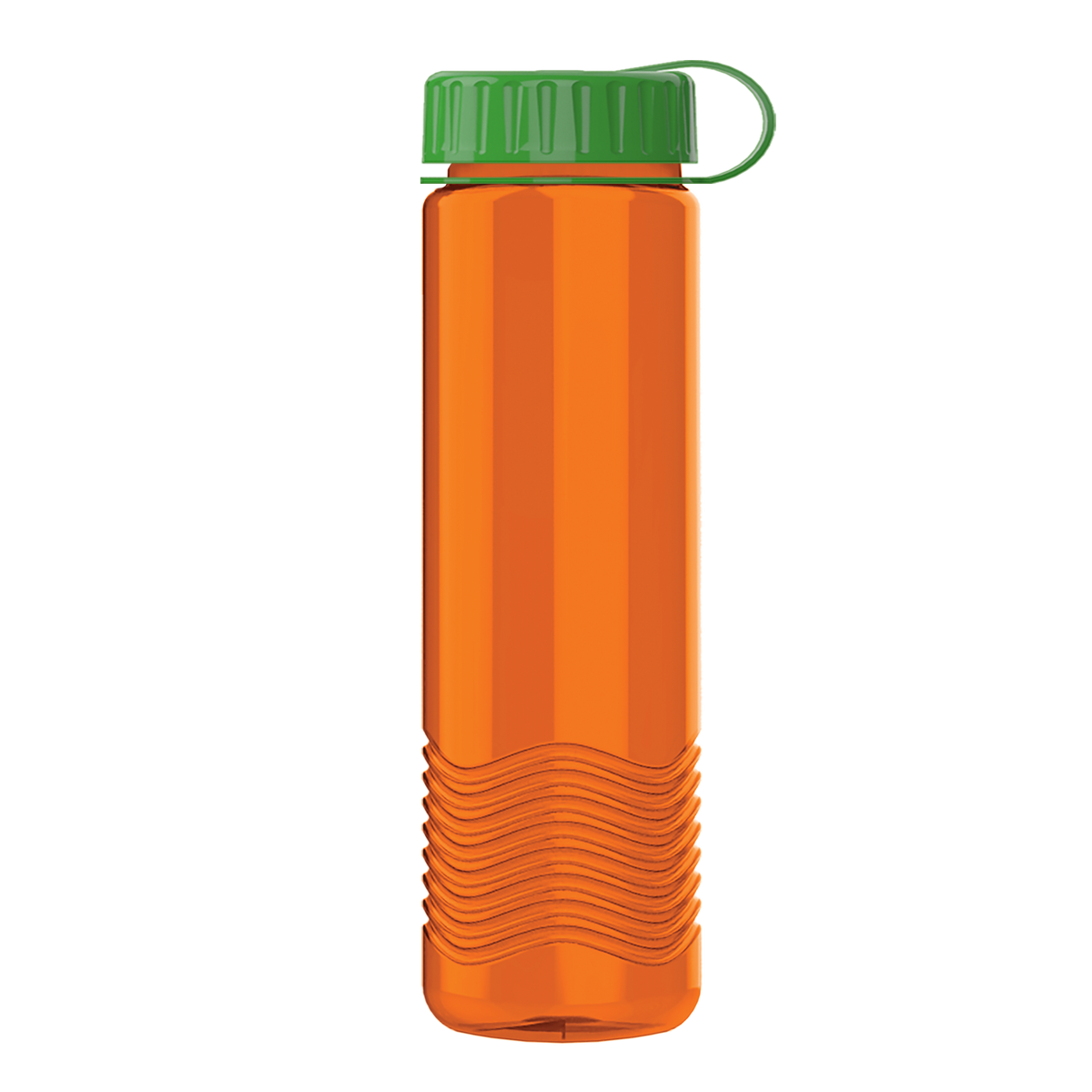 Custom logo Wave Tritan® Bottle with Tethered Lid - 24 oz.