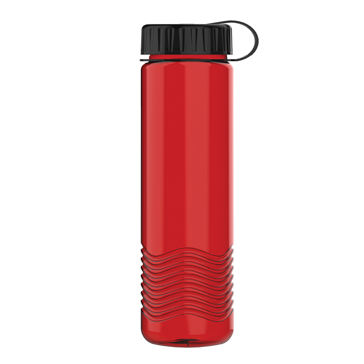 Custom logo Wave Tritan® Bottle with Tethered Lid - 24 oz.