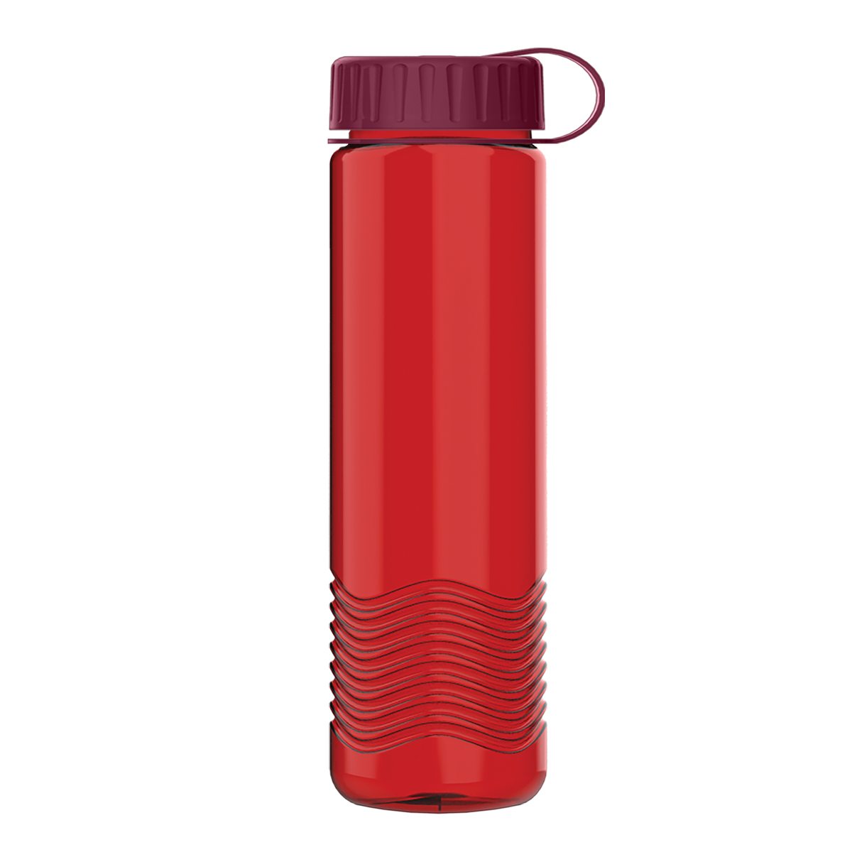 Custom logo Wave Tritan® Bottle with Tethered Lid - 24 oz.