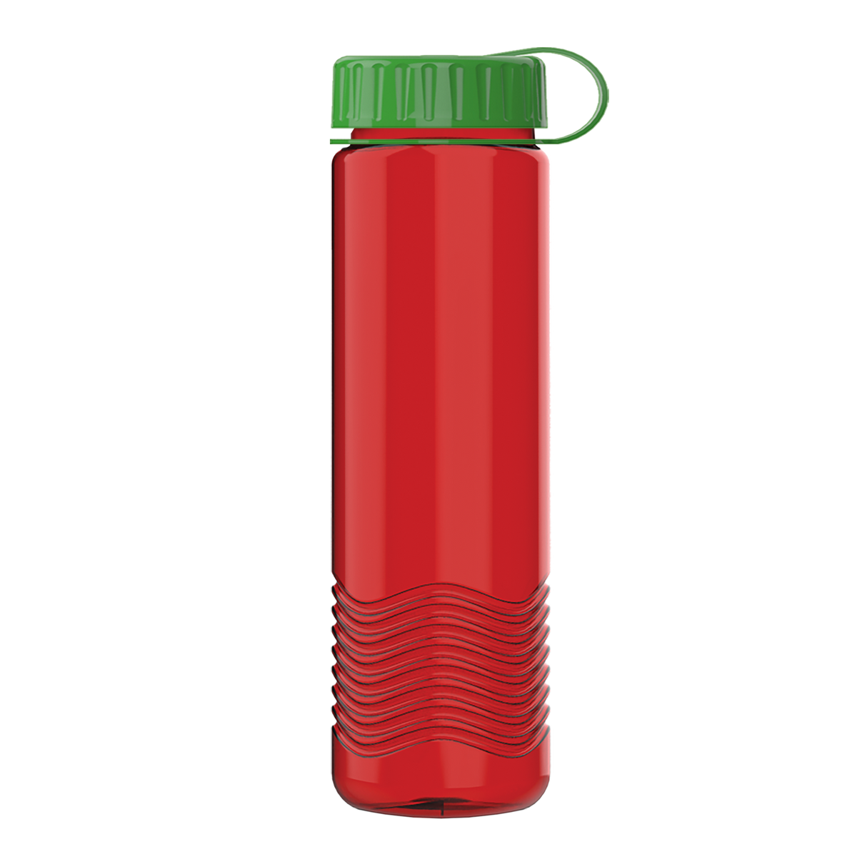 Custom logo Wave Tritan® Bottle with Tethered Lid - 24 oz.