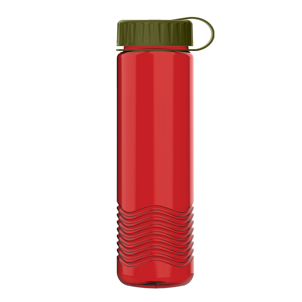 Custom logo Wave Tritan® Bottle with Tethered Lid - 24 oz.