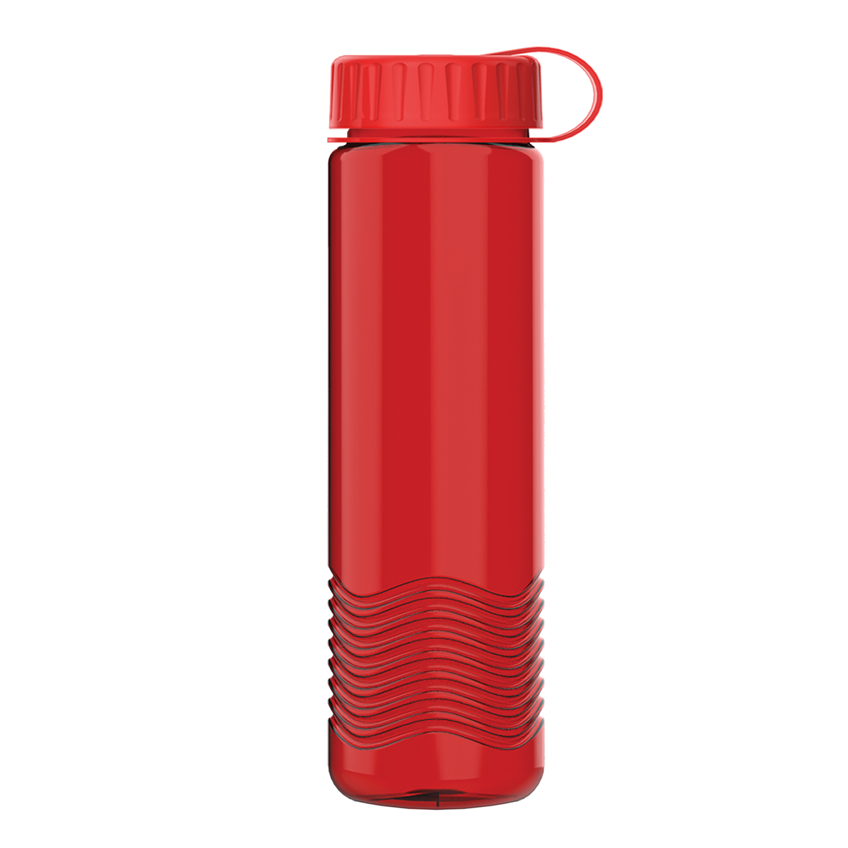 Custom logo Wave Tritan® Bottle with Tethered Lid - 24 oz.