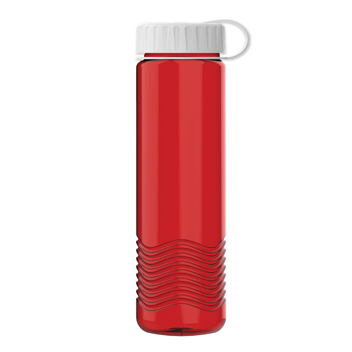 Custom logo Wave Tritan® Bottle with Tethered Lid - 24 oz.