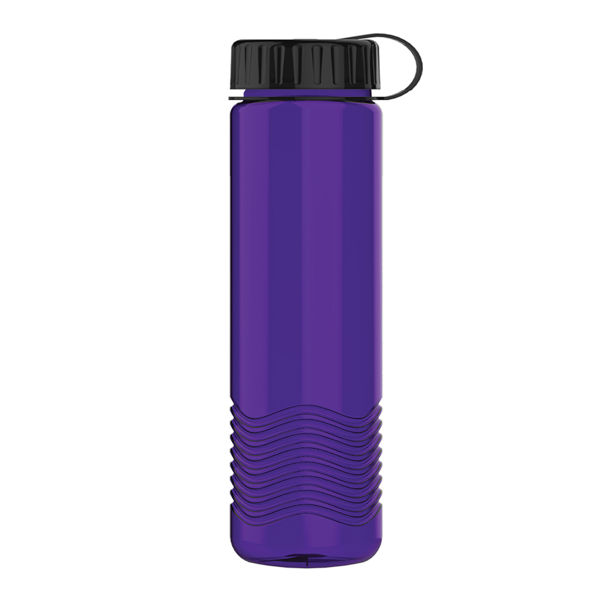 Custom logo Wave Tritan® Bottle with Tethered Lid - 24 oz.