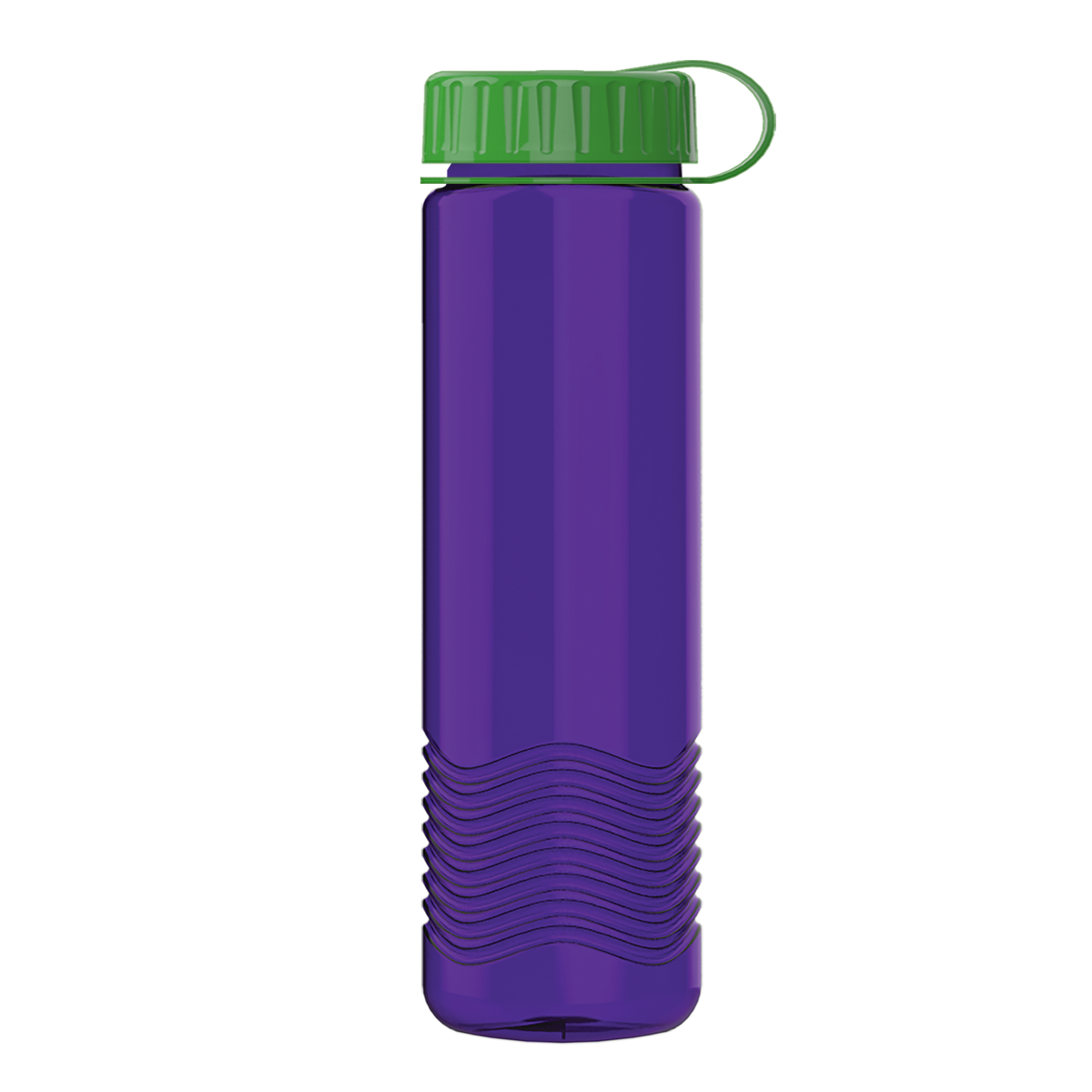Custom logo Wave Tritan® Bottle with Tethered Lid - 24 oz.