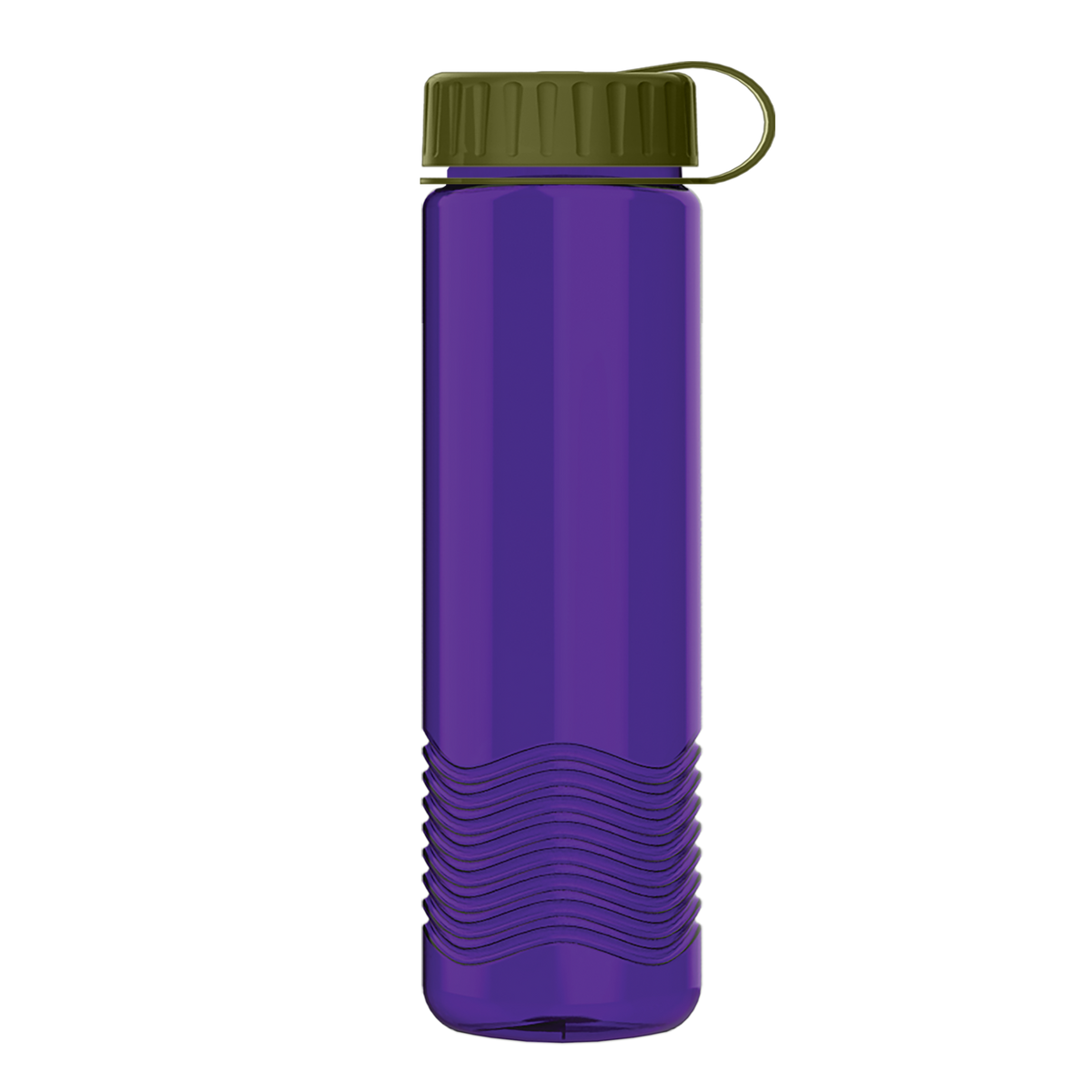Custom logo Wave Tritan® Bottle with Tethered Lid - 24 oz.