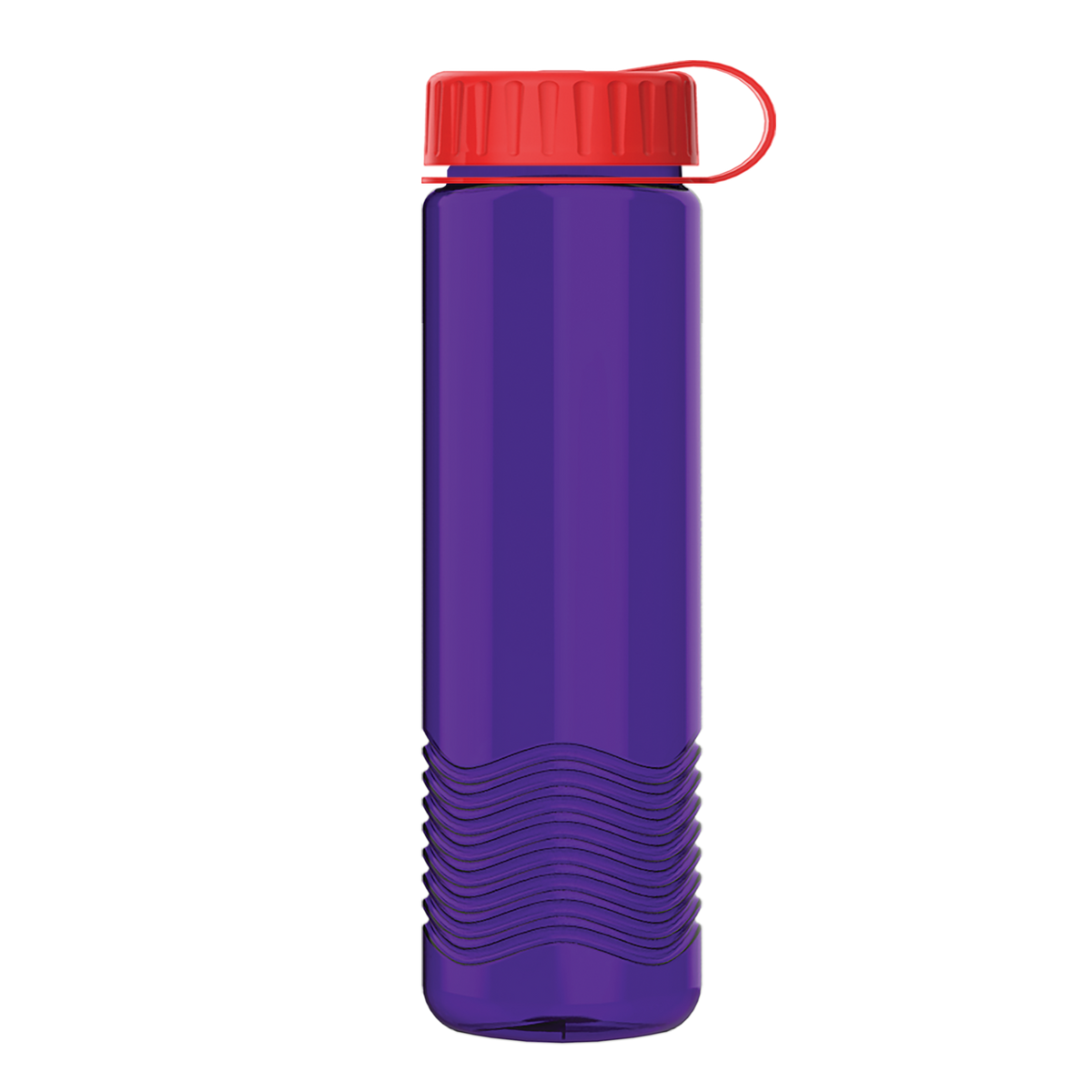 Custom logo Wave Tritan® Bottle with Tethered Lid - 24 oz.