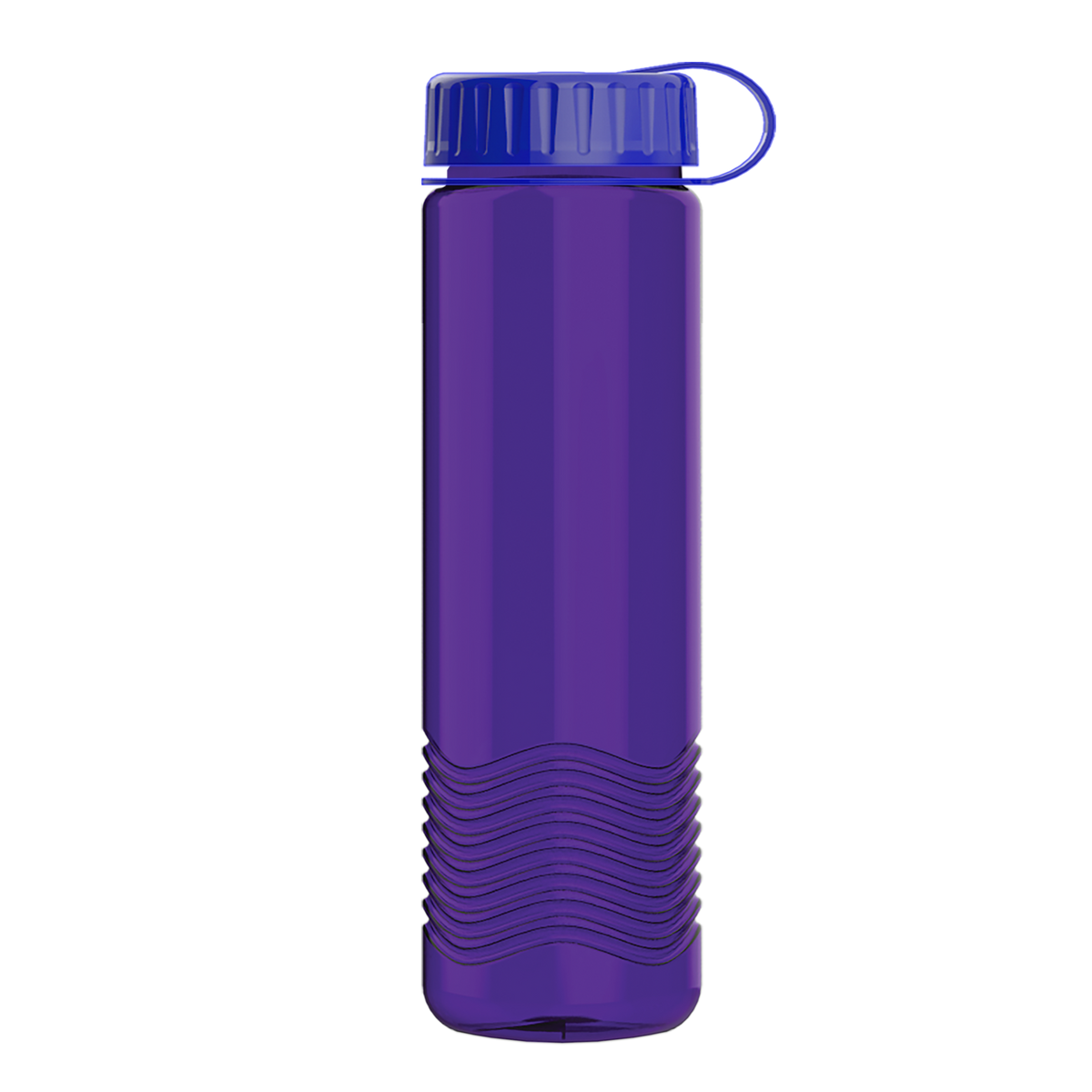 Custom logo Wave Tritan® Bottle with Tethered Lid - 24 oz.