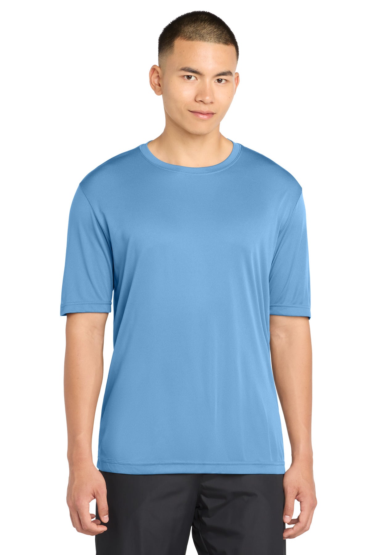 Custom logo Sport-Tek® Tall PosiCharge® Competitor™  Tee. TST350 in Carolina Blue