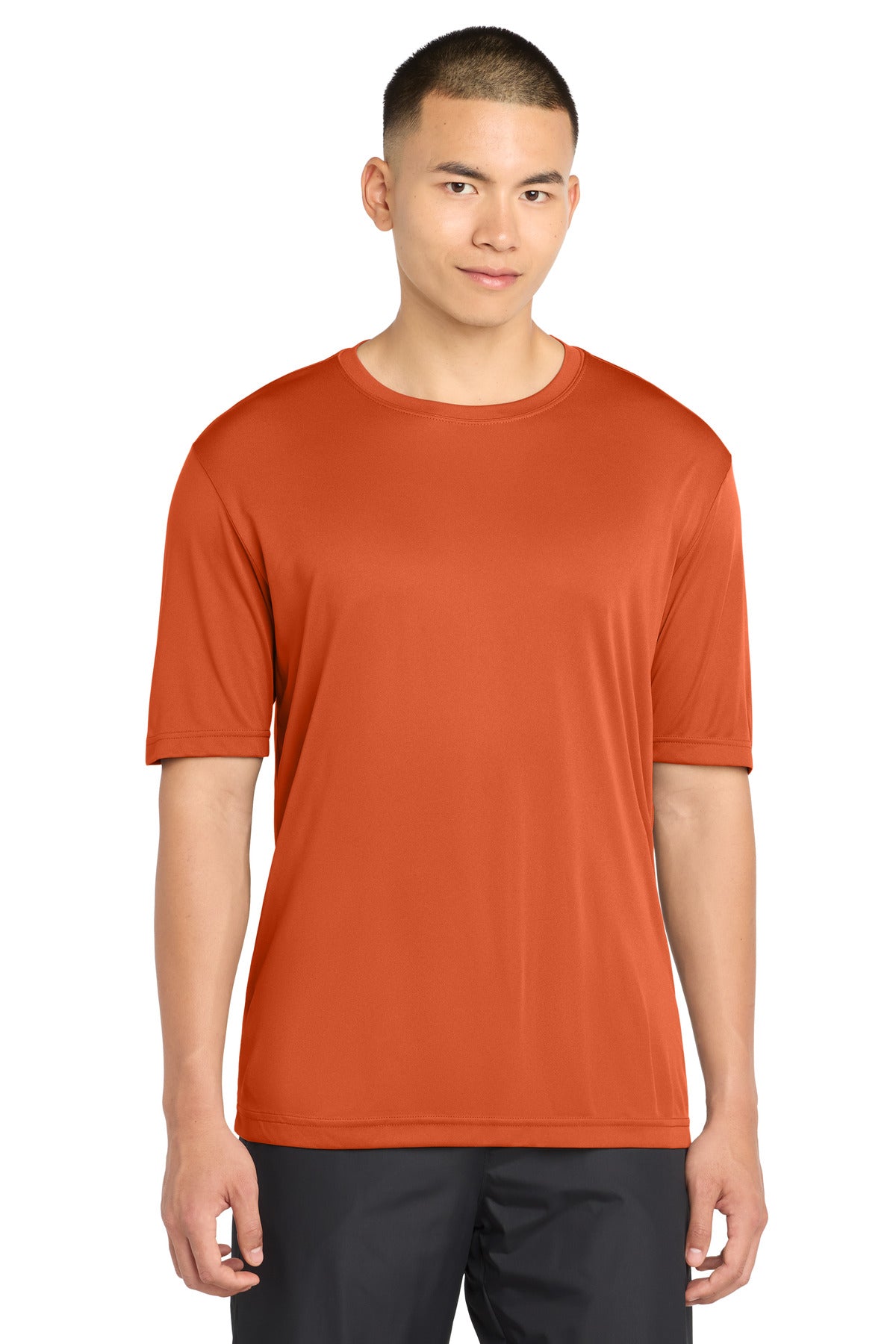 Custom logo Sport-Tek® Tall PosiCharge® Competitor™  Tee. TST350 in Deep Orange