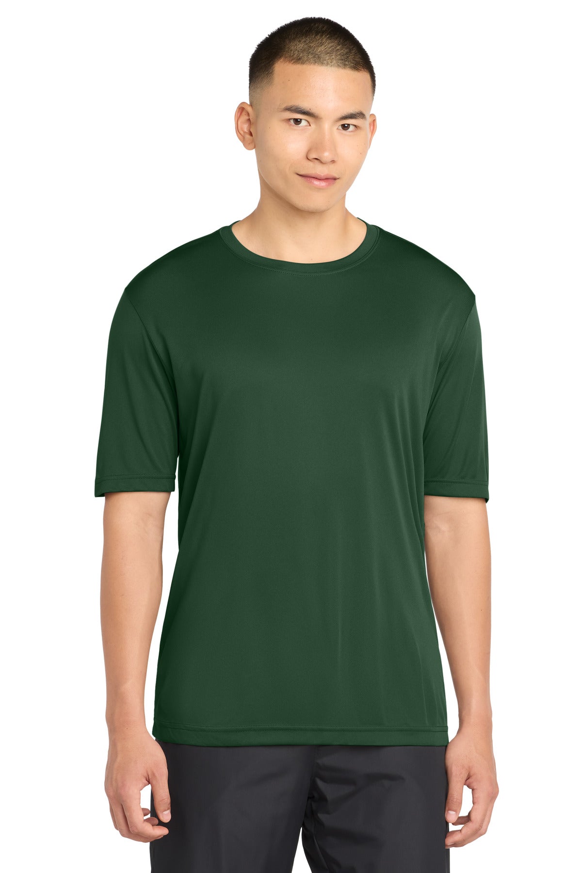 Custom logo Sport-Tek® Tall PosiCharge® Competitor™  Tee. TST350 in Forest Green