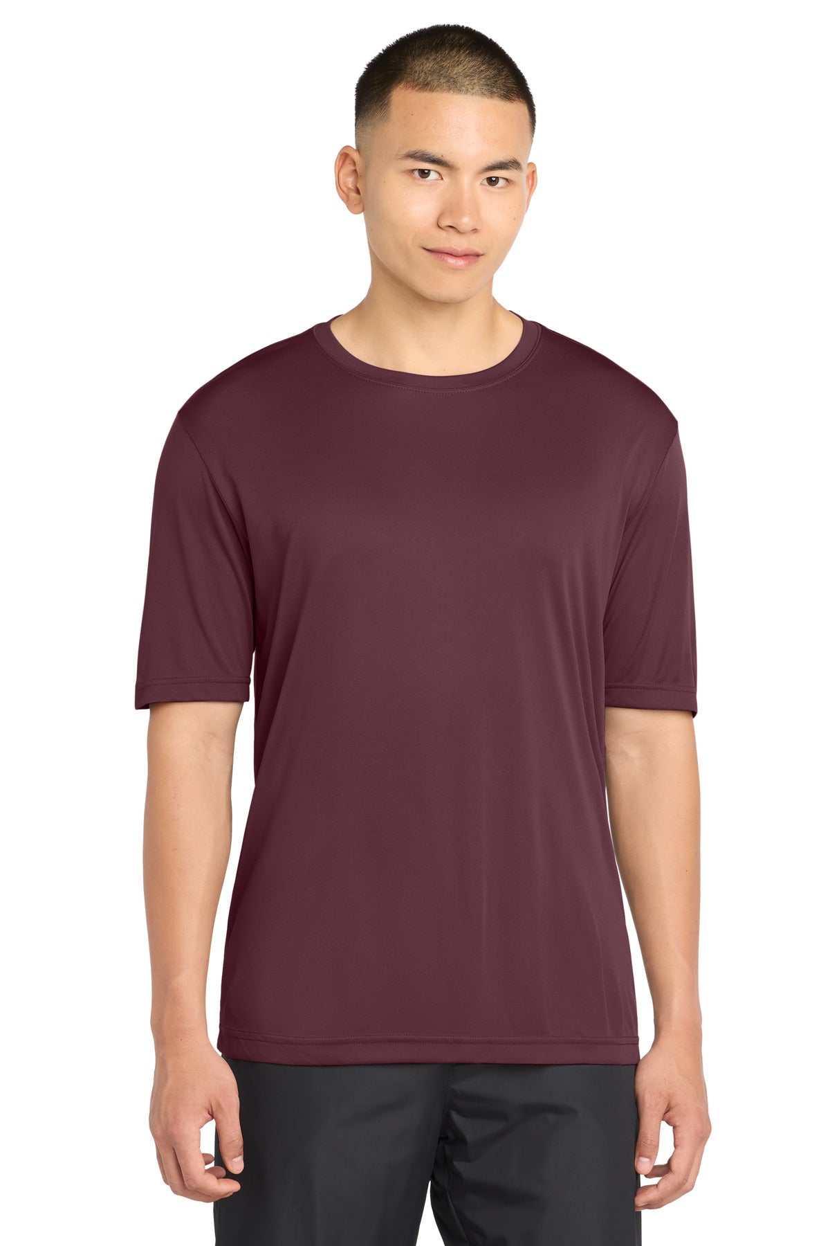 Custom logo Sport-Tek® Tall PosiCharge® Competitor™  Tee. TST350 in Maroon