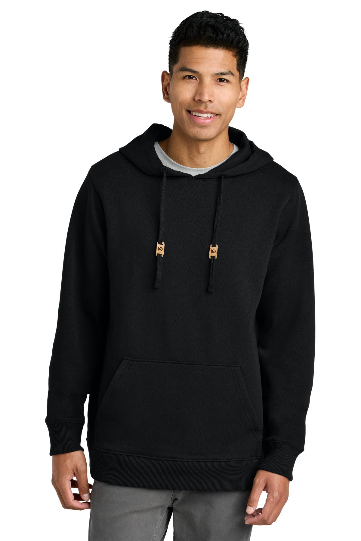 Custom logo LIMITED EDITION tentree® Space Dye Fleece Classic Hoodie TTCM4413 in Meteorite Black