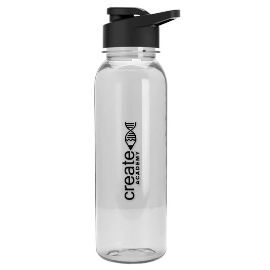 Flat-Sided Tritan® Bottle with Drink-Thru Lid - 24 oz.