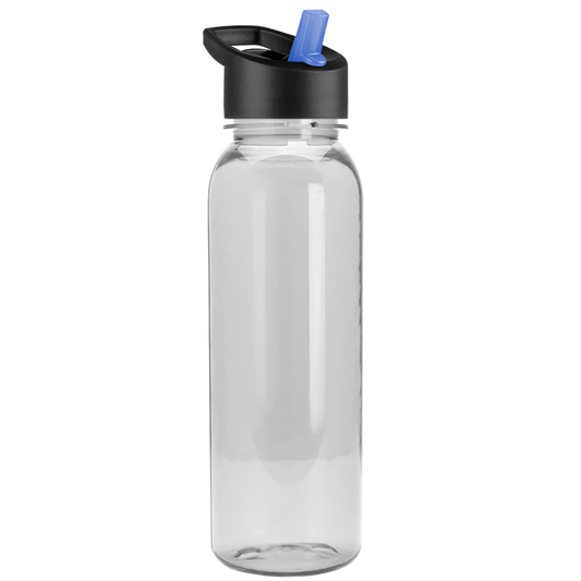 Flat-Sided Tritan® Bottle with Flip-Straw Lid - 24 oz.