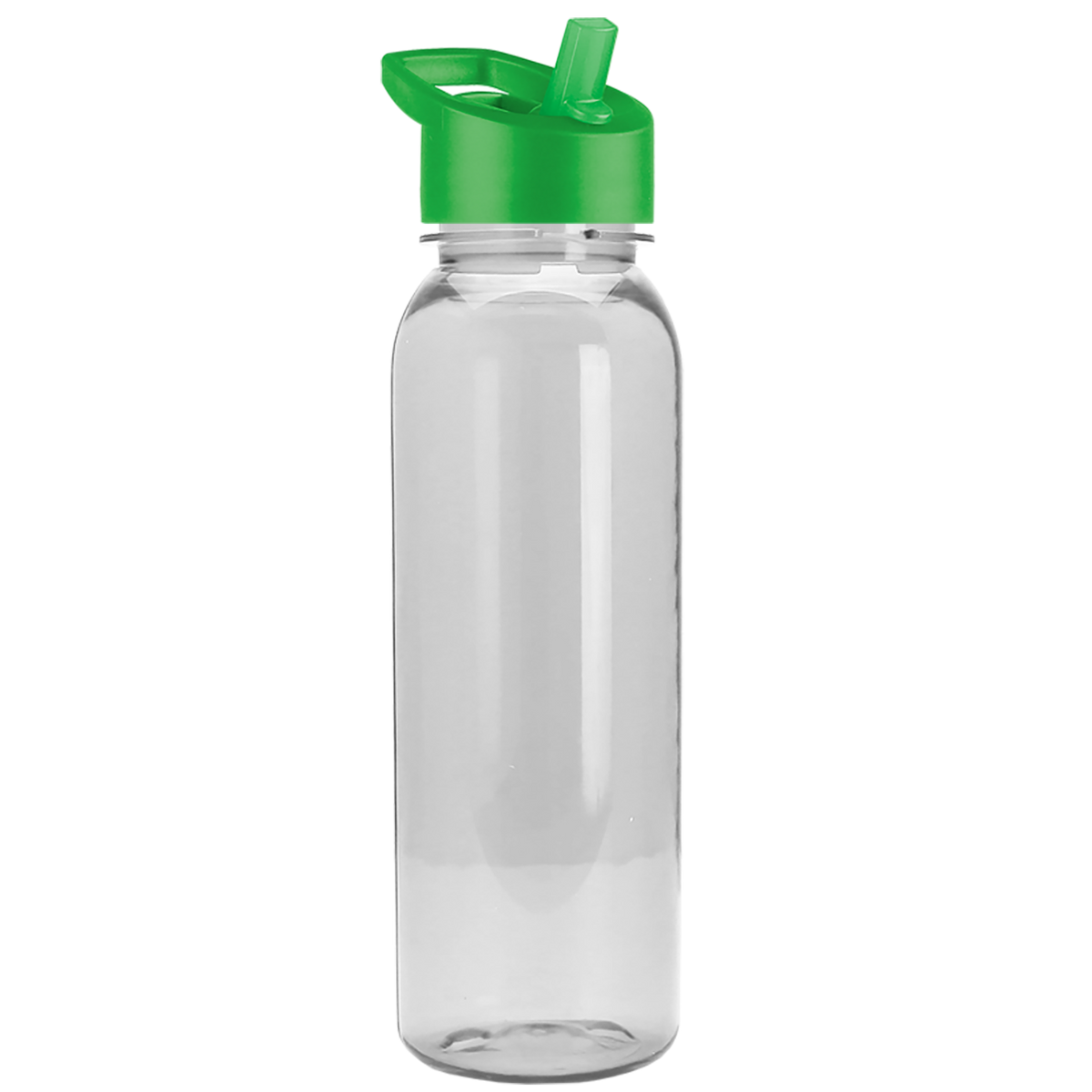 Custom logo Flat-Sided Tritan® Bottle with Flip-Straw Lid - 24 oz.