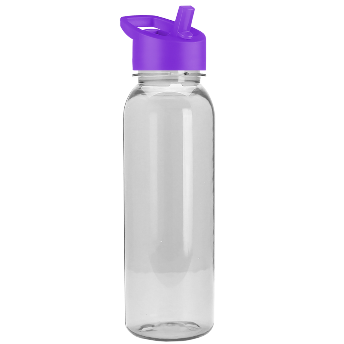 Custom logo Flat-Sided Tritan® Bottle with Flip-Straw Lid - 24 oz.