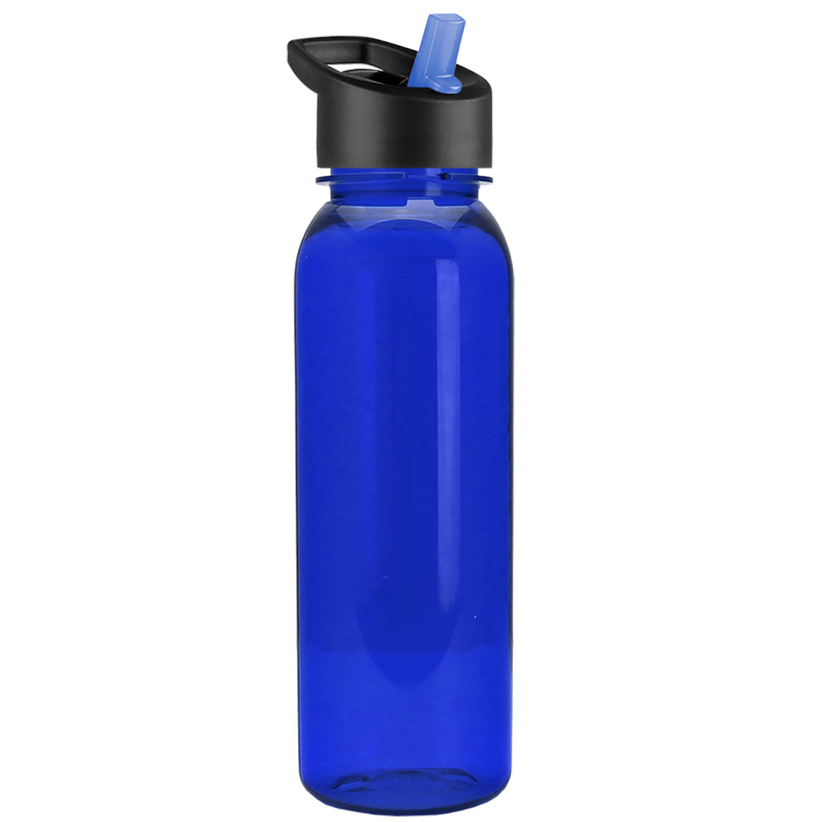 Custom logo Flat-Sided Tritan® Bottle with Flip-Straw Lid - 24 oz.