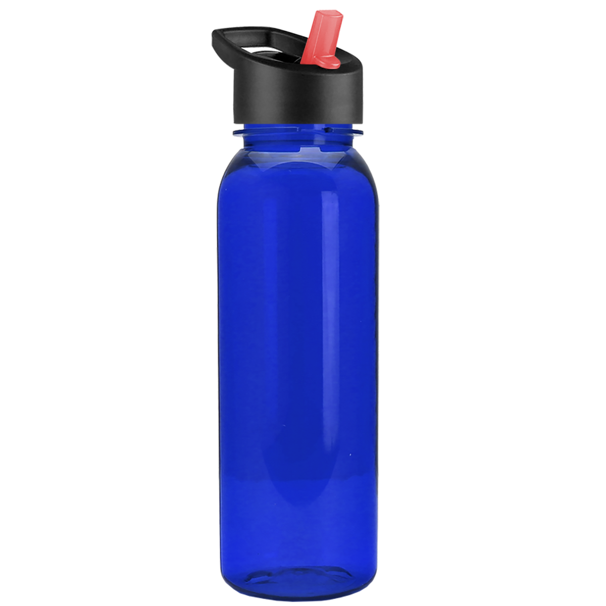 Custom logo Flat-Sided Tritan® Bottle with Flip-Straw Lid - 24 oz.