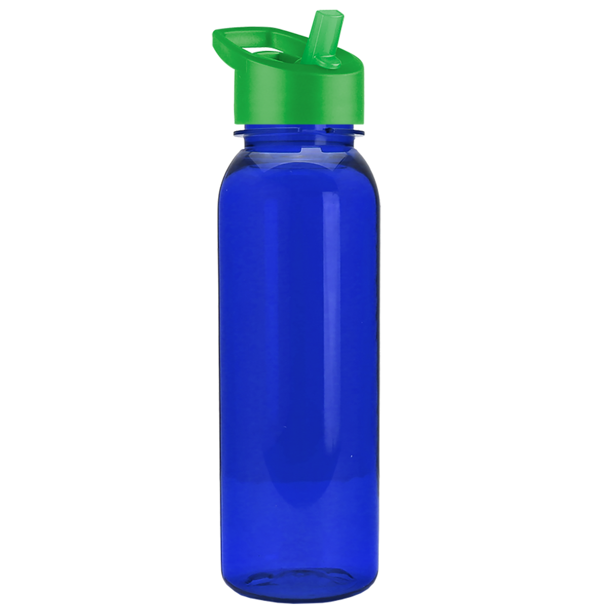 Custom logo Flat-Sided Tritan® Bottle with Flip-Straw Lid - 24 oz.