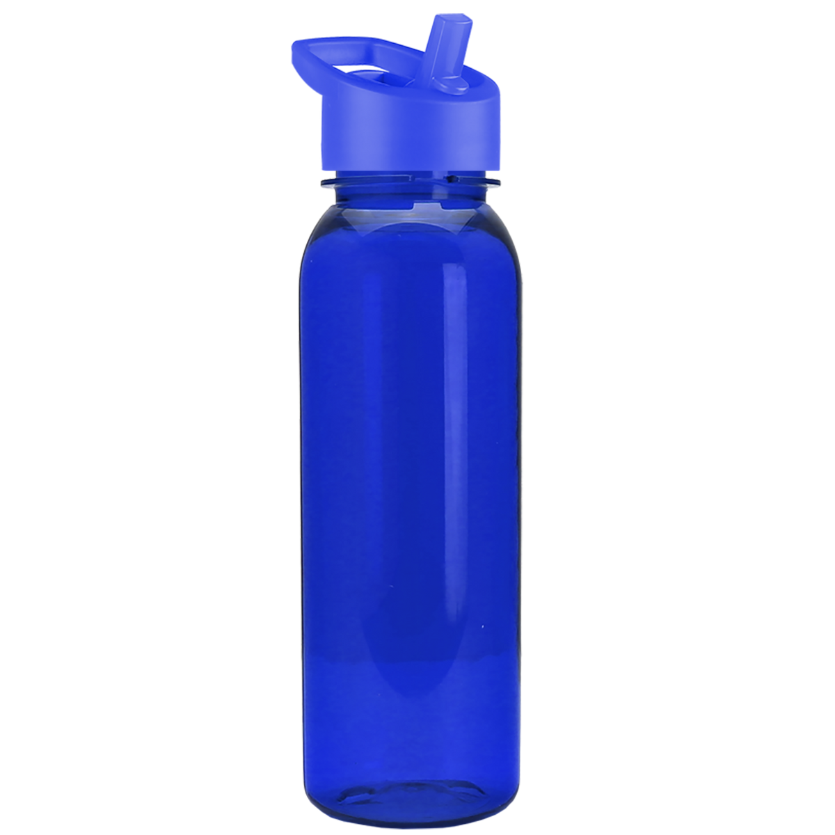 Custom logo Flat-Sided Tritan® Bottle with Flip-Straw Lid - 24 oz.