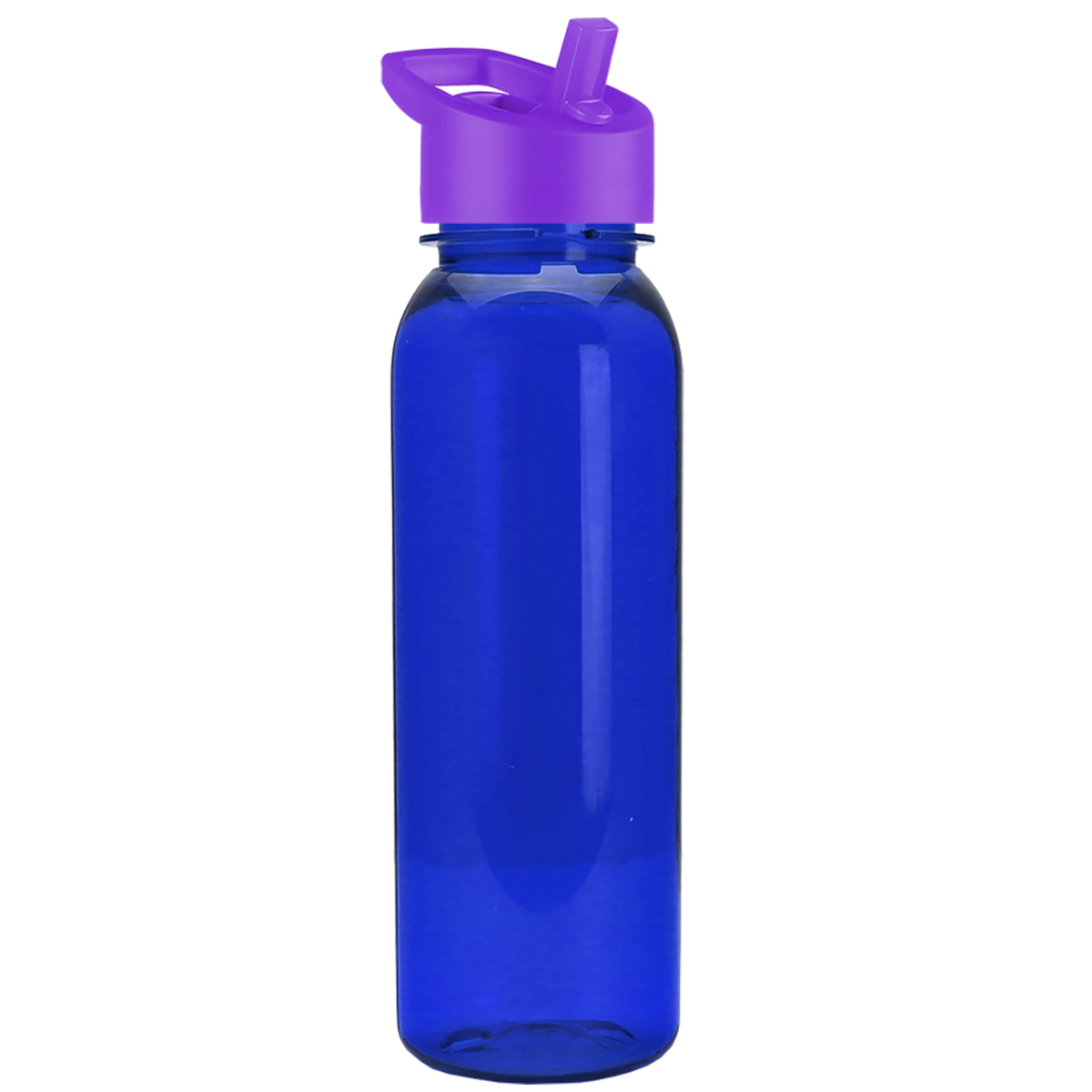 Custom logo Flat-Sided Tritan® Bottle with Flip-Straw Lid - 24 oz.
