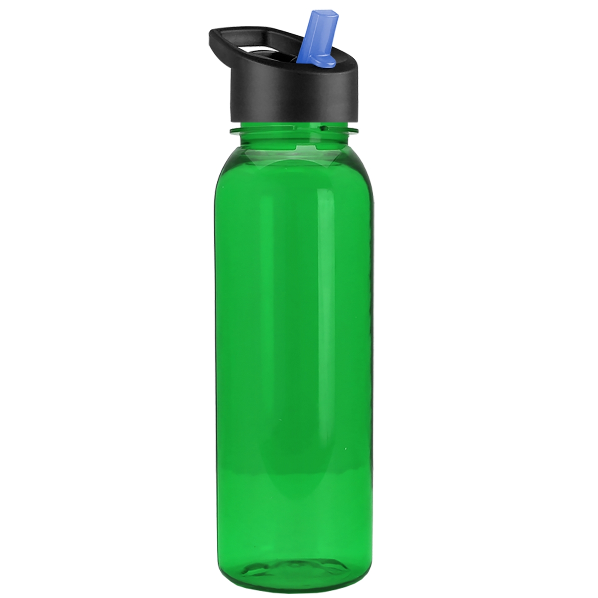 Custom logo Flat-Sided Tritan® Bottle with Flip-Straw Lid - 24 oz.