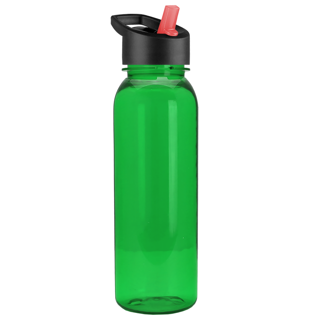 Custom logo Flat-Sided Tritan® Bottle with Flip-Straw Lid - 24 oz.