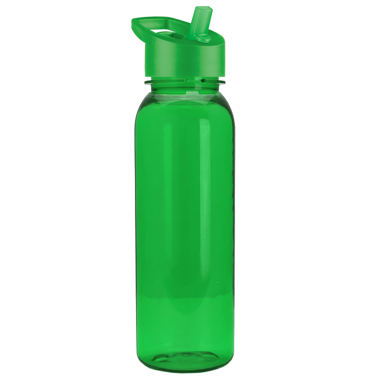 Custom logo Flat-Sided Tritan® Bottle with Flip-Straw Lid - 24 oz.