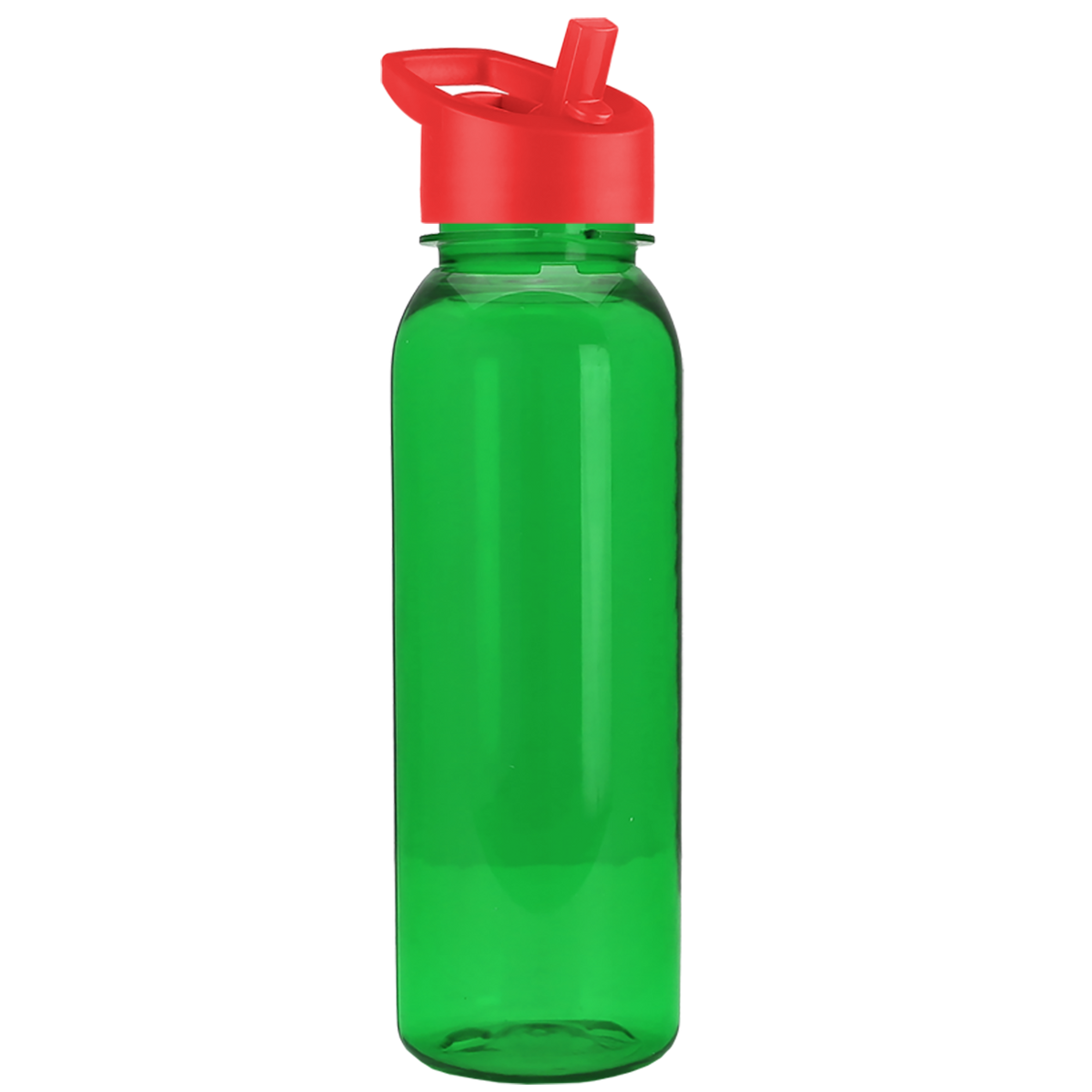 Custom logo Flat-Sided Tritan® Bottle with Flip-Straw Lid - 24 oz.