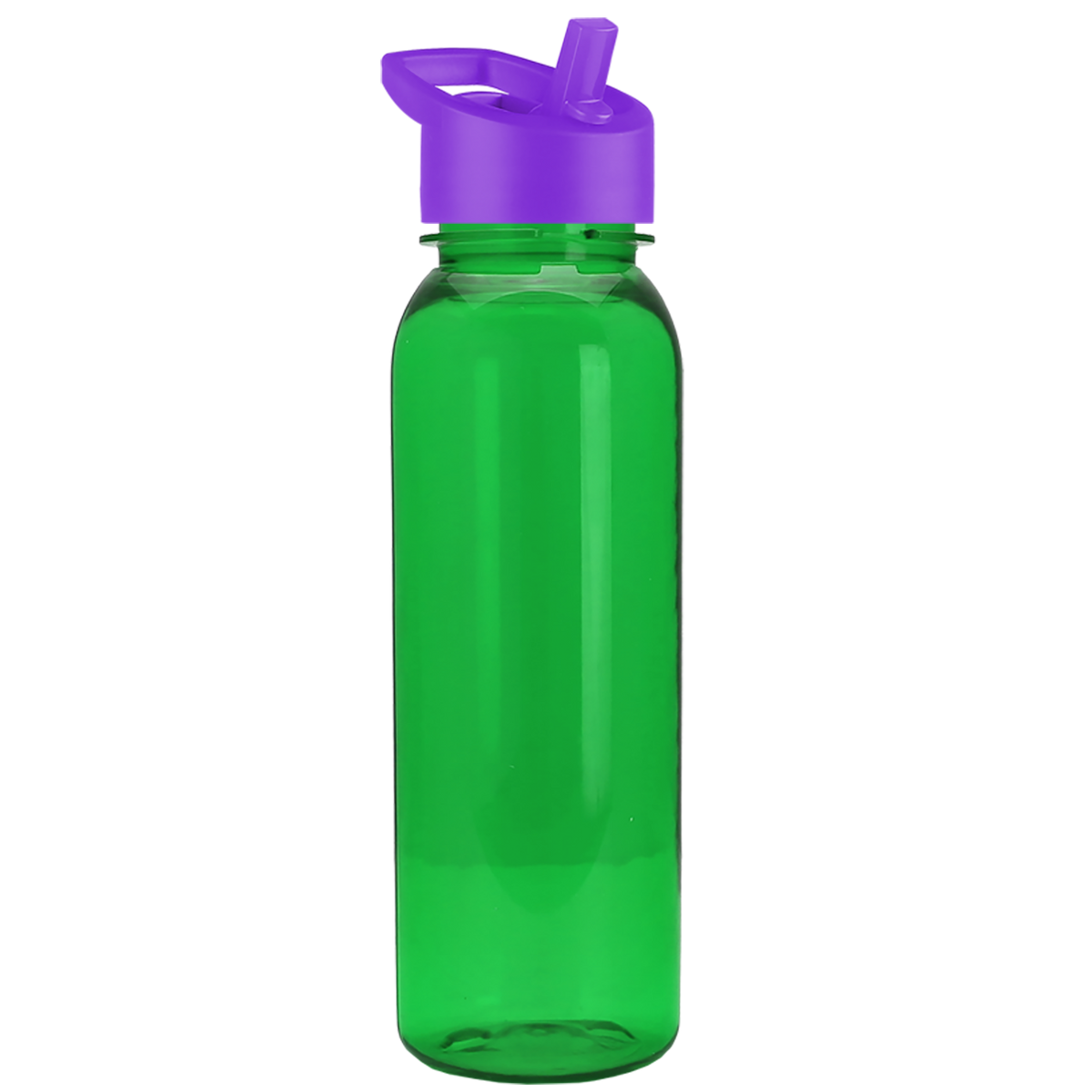 Custom logo Flat-Sided Tritan® Bottle with Flip-Straw Lid - 24 oz.