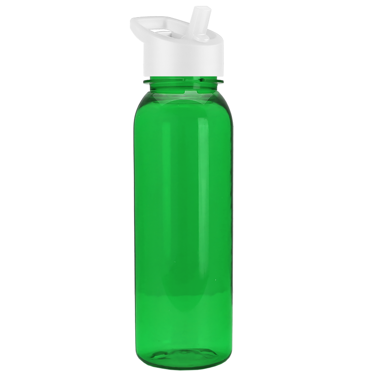 Custom logo Flat-Sided Tritan® Bottle with Flip-Straw Lid - 24 oz.