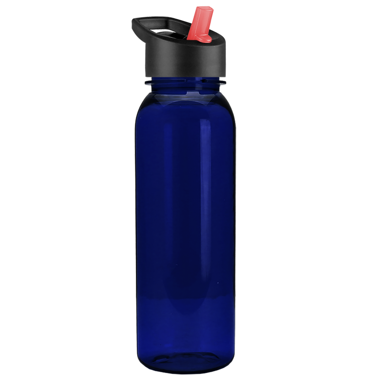 Custom logo Flat-Sided Tritan® Bottle with Flip-Straw Lid - 24 oz.