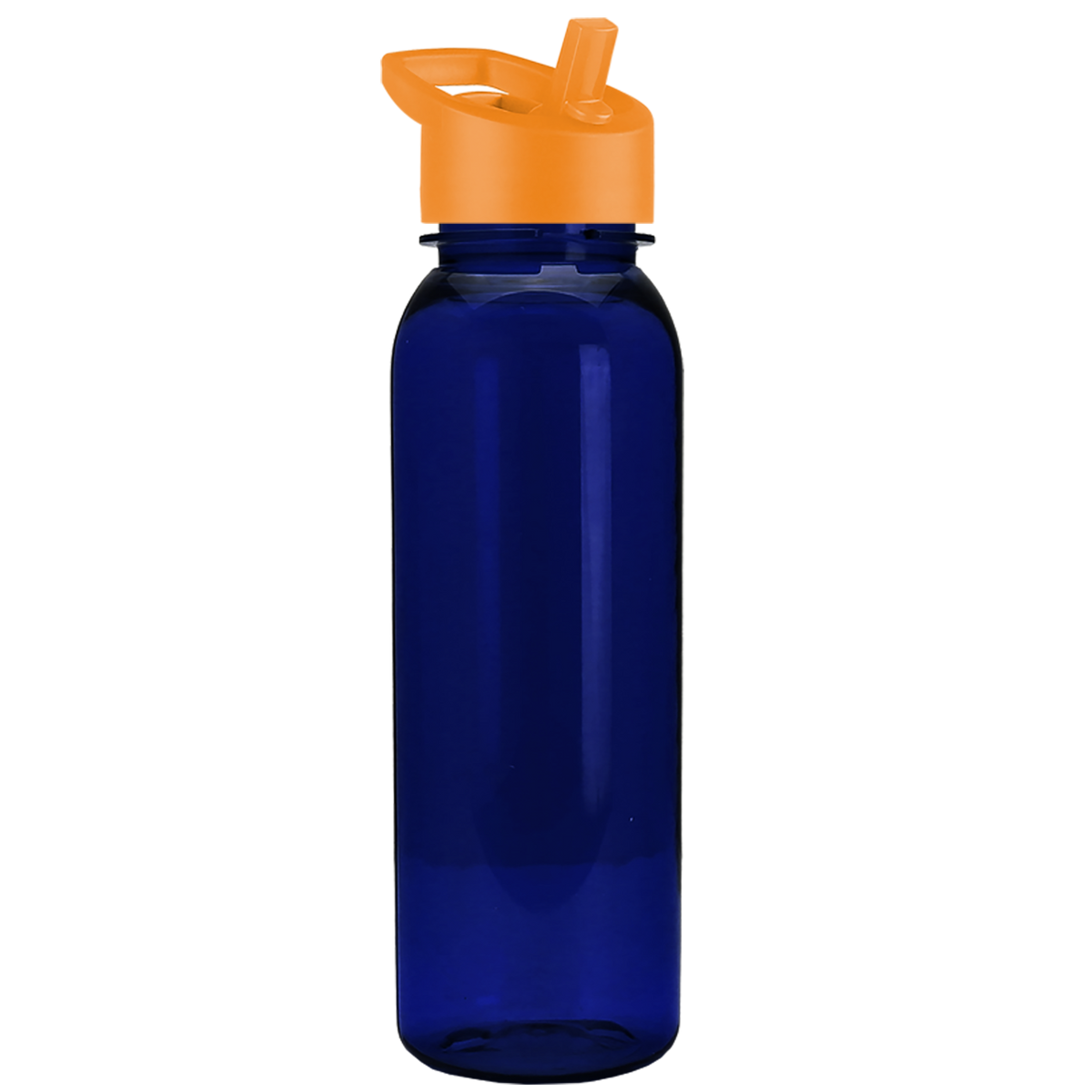 Custom logo Flat-Sided Tritan® Bottle with Flip-Straw Lid - 24 oz.