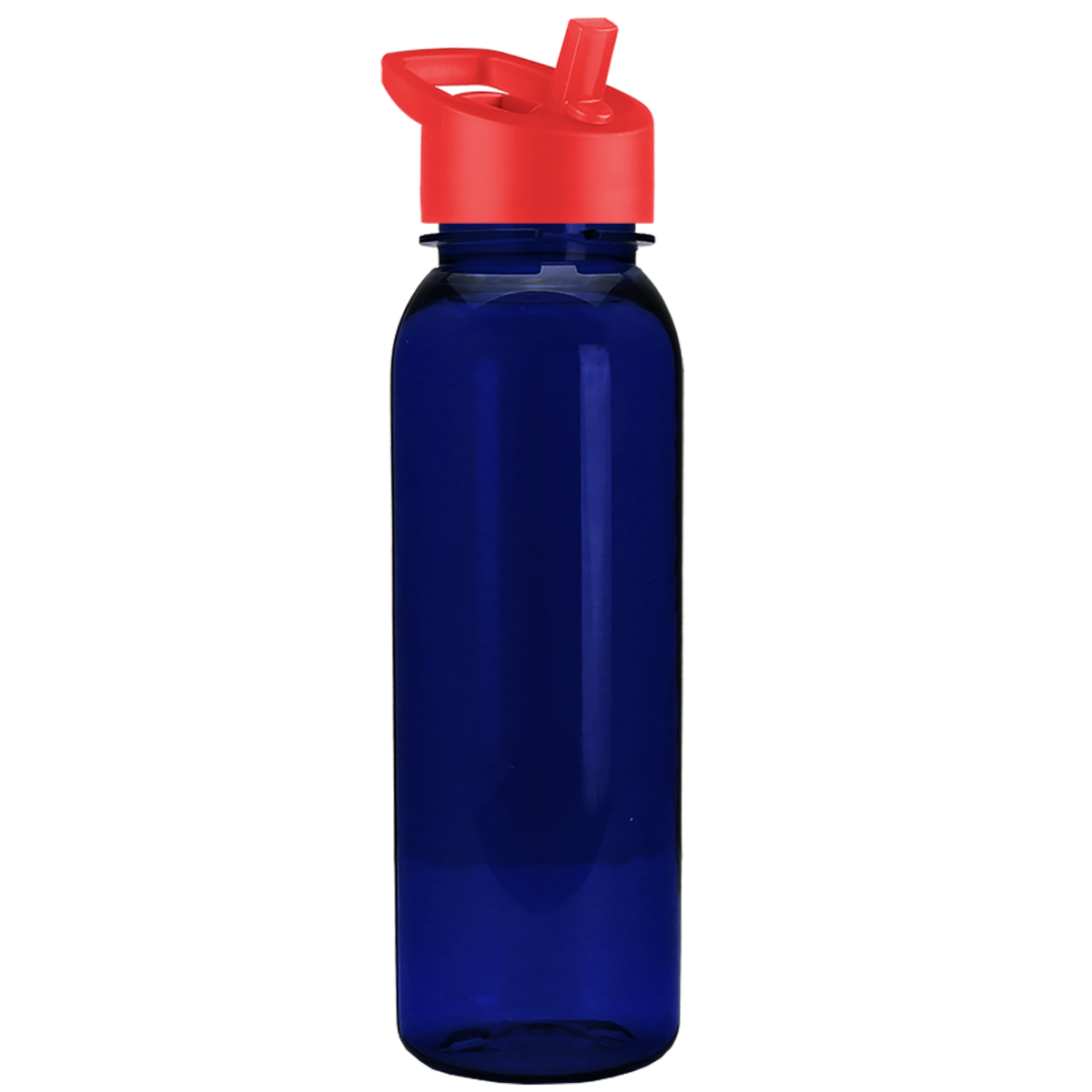 Custom logo Flat-Sided Tritan® Bottle with Flip-Straw Lid - 24 oz.