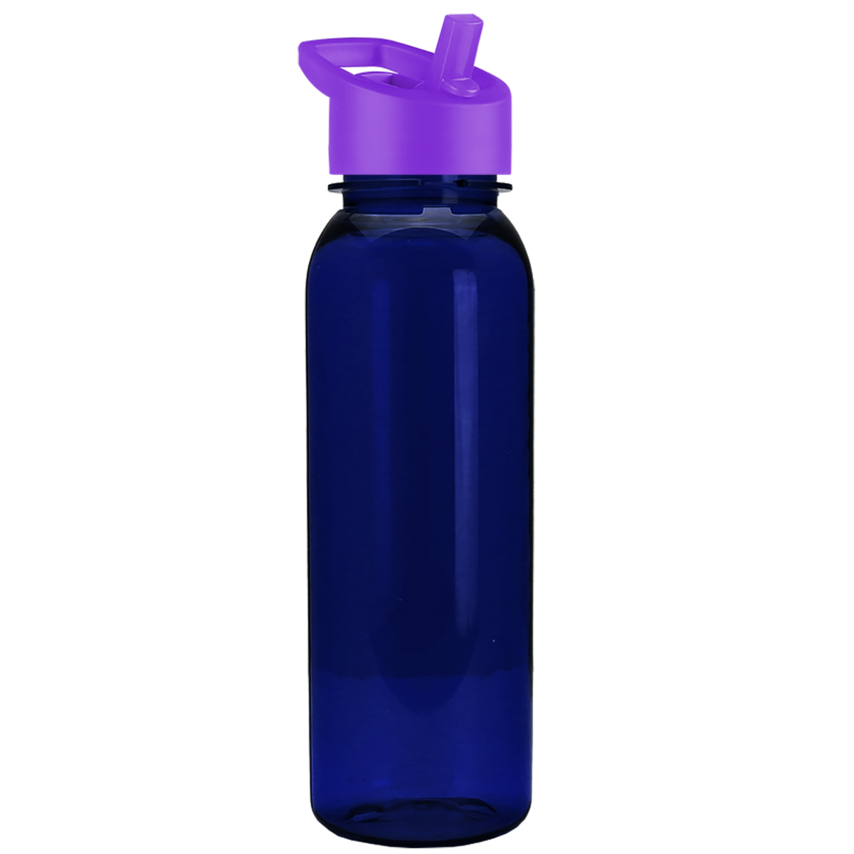 Custom logo Flat-Sided Tritan® Bottle with Flip-Straw Lid - 24 oz.