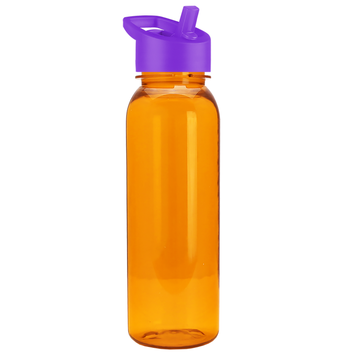 Custom logo Flat-Sided Tritan® Bottle with Flip-Straw Lid - 24 oz.