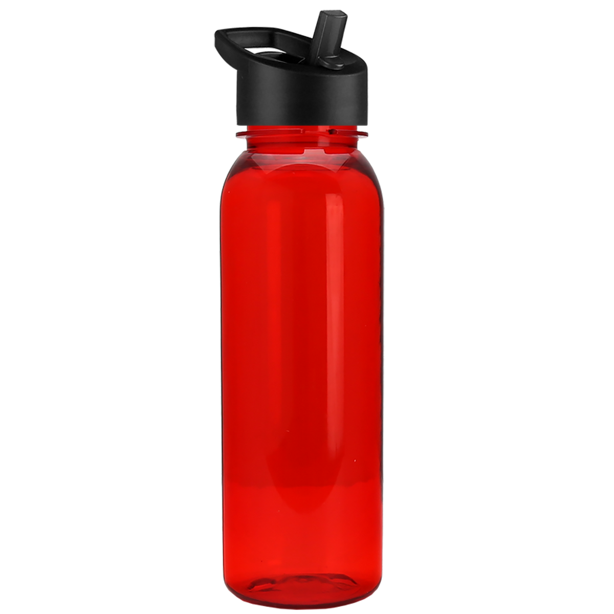 Custom logo Flat-Sided Tritan® Bottle with Flip-Straw Lid - 24 oz.