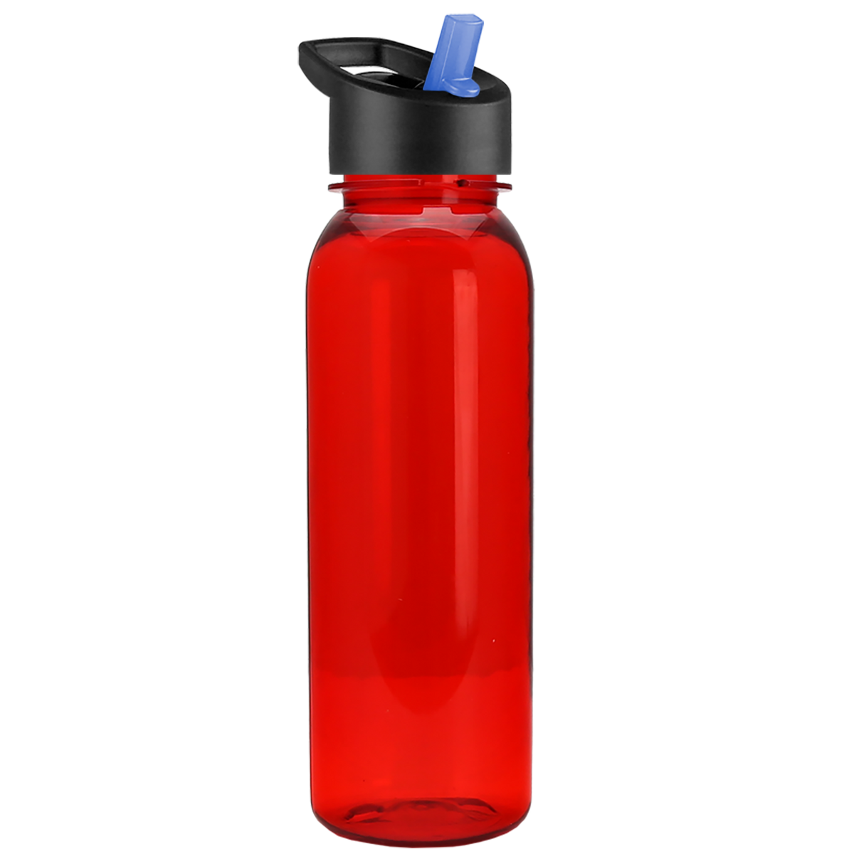 Custom logo Flat-Sided Tritan® Bottle with Flip-Straw Lid - 24 oz.