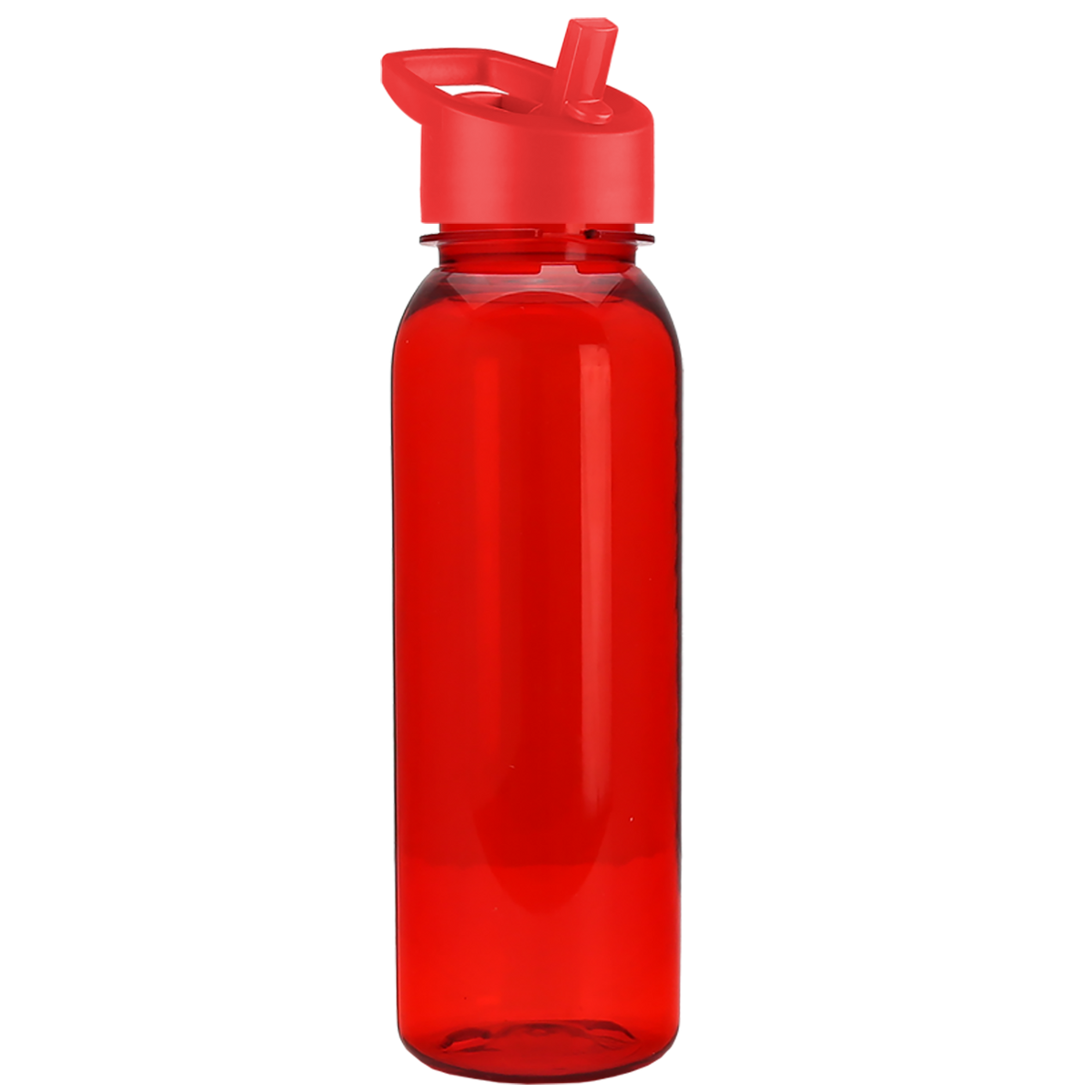 Custom logo Flat-Sided Tritan® Bottle with Flip-Straw Lid - 24 oz.