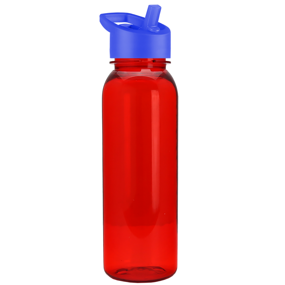 Custom logo Flat-Sided Tritan® Bottle with Flip-Straw Lid - 24 oz.