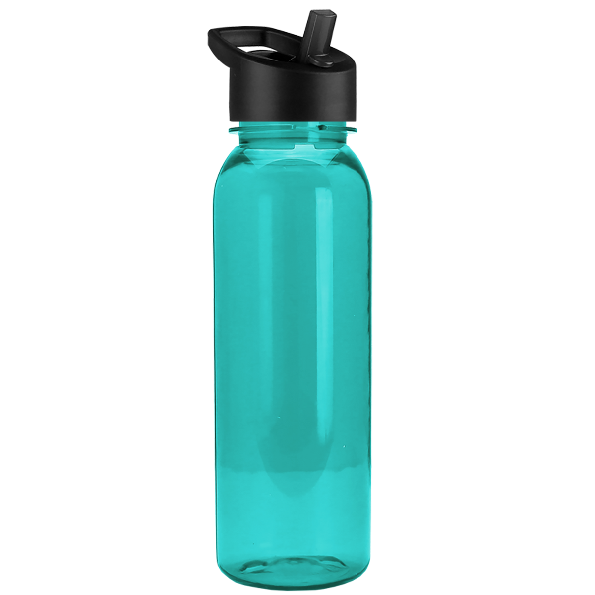 Custom logo Flat-Sided Tritan® Bottle with Flip-Straw Lid - 24 oz.