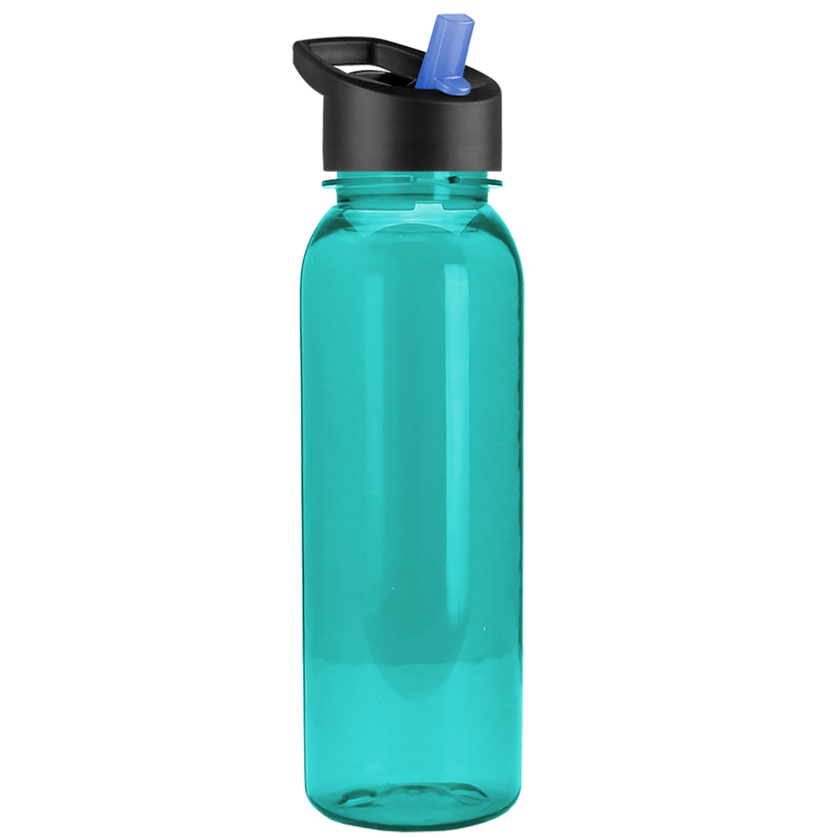 Custom logo Flat-Sided Tritan® Bottle with Flip-Straw Lid - 24 oz.