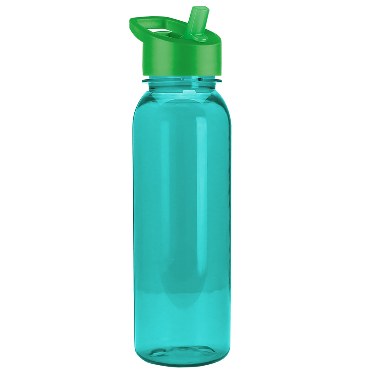 Custom logo Flat-Sided Tritan® Bottle with Flip-Straw Lid - 24 oz.