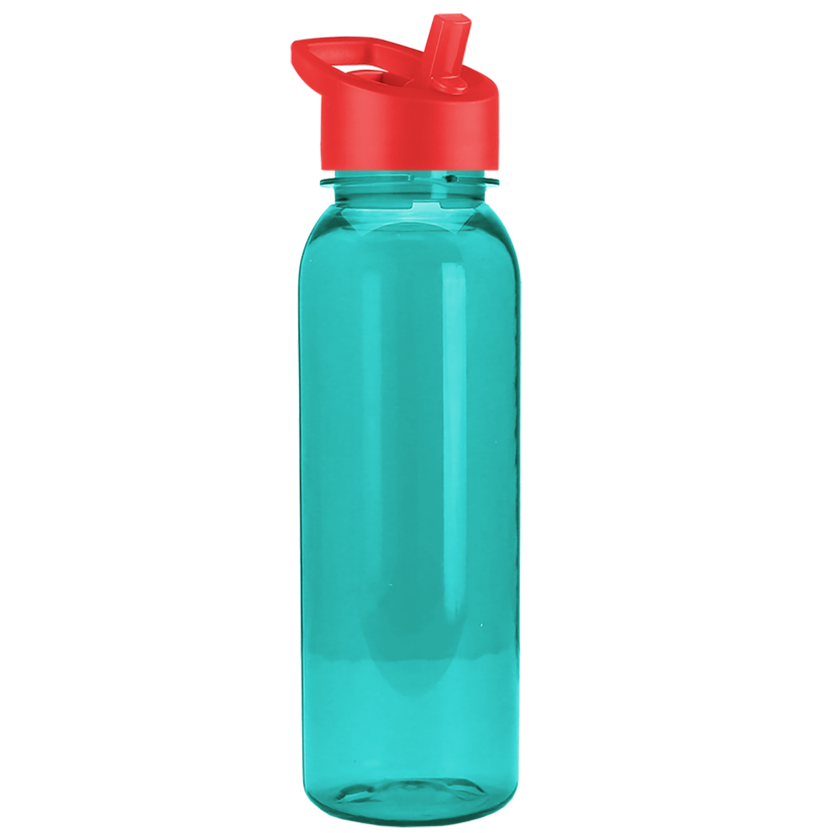 Custom logo Flat-Sided Tritan® Bottle with Flip-Straw Lid - 24 oz.