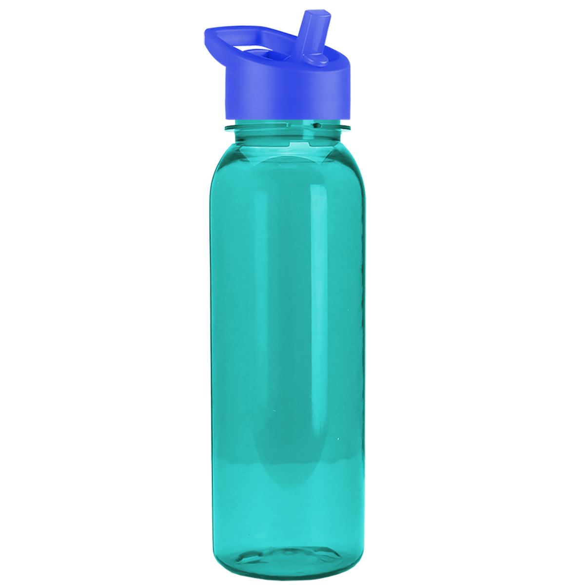 Custom logo Flat-Sided Tritan® Bottle with Flip-Straw Lid - 24 oz.