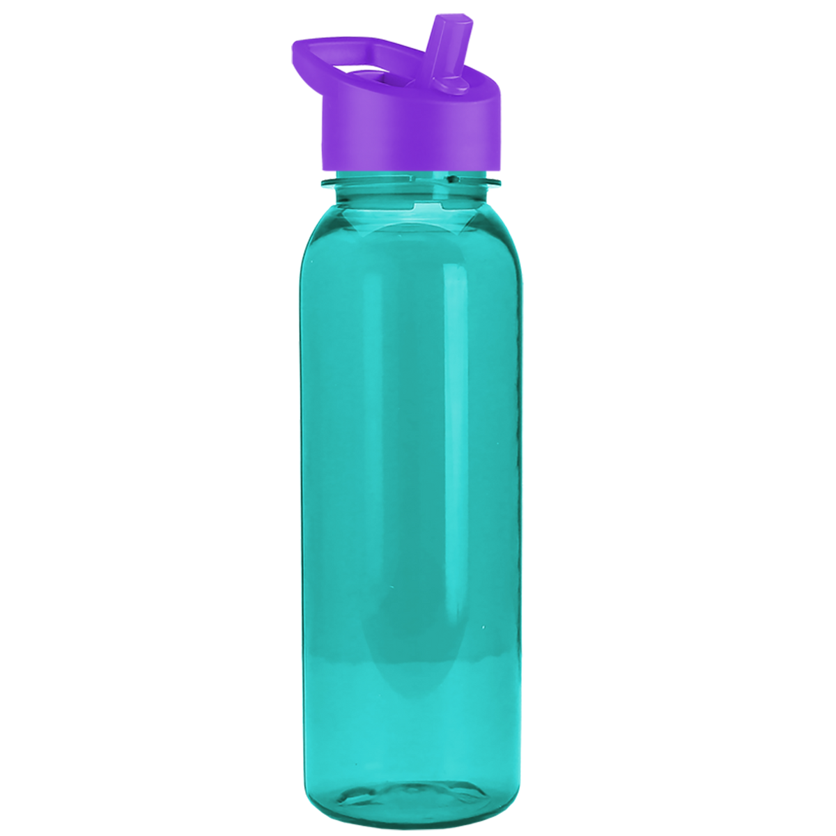 Custom logo Flat-Sided Tritan® Bottle with Flip-Straw Lid - 24 oz.