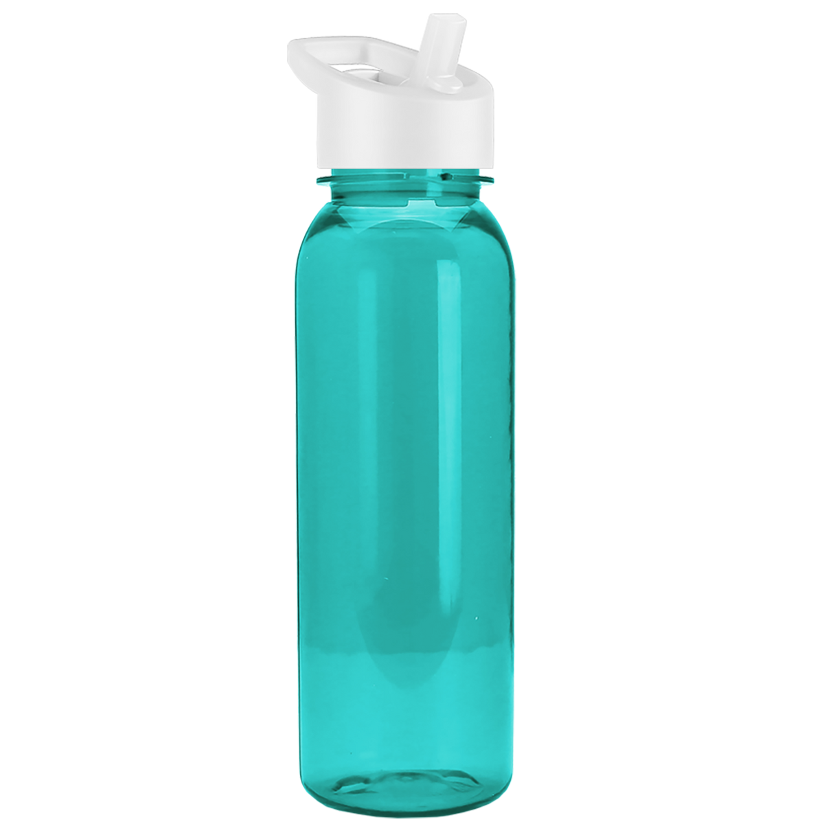 Custom logo Flat-Sided Tritan® Bottle with Flip-Straw Lid - 24 oz.