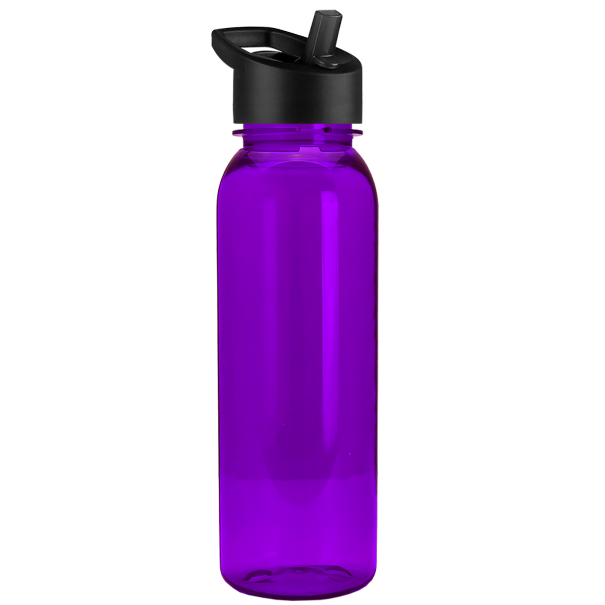 Custom logo Flat-Sided Tritan® Bottle with Flip-Straw Lid - 24 oz.