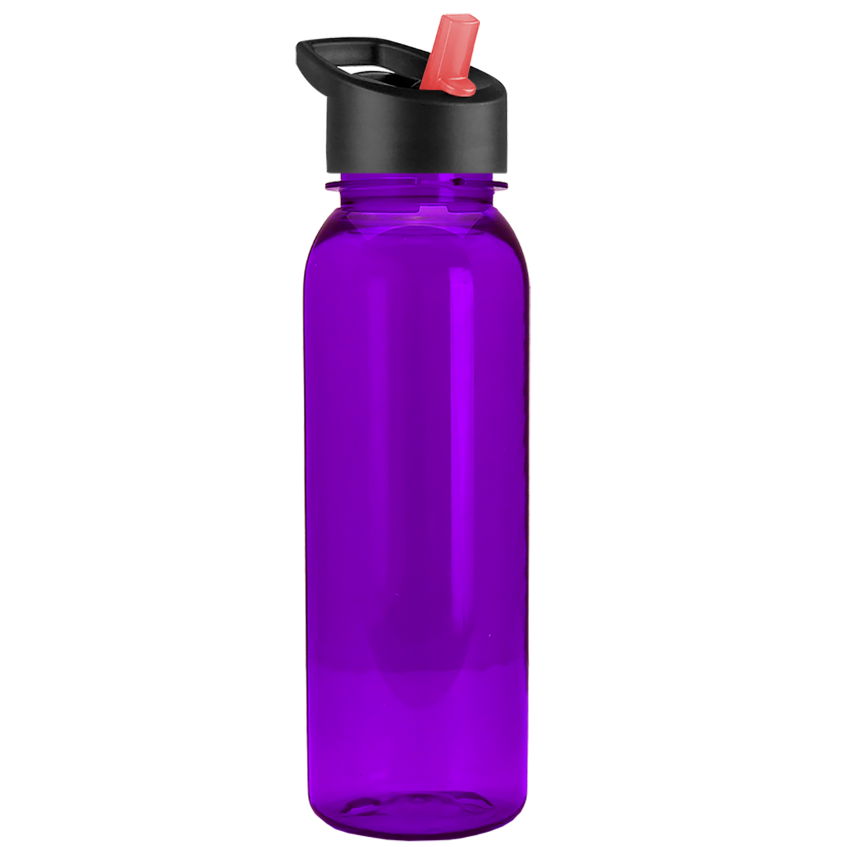 Custom logo Flat-Sided Tritan® Bottle with Flip-Straw Lid - 24 oz.